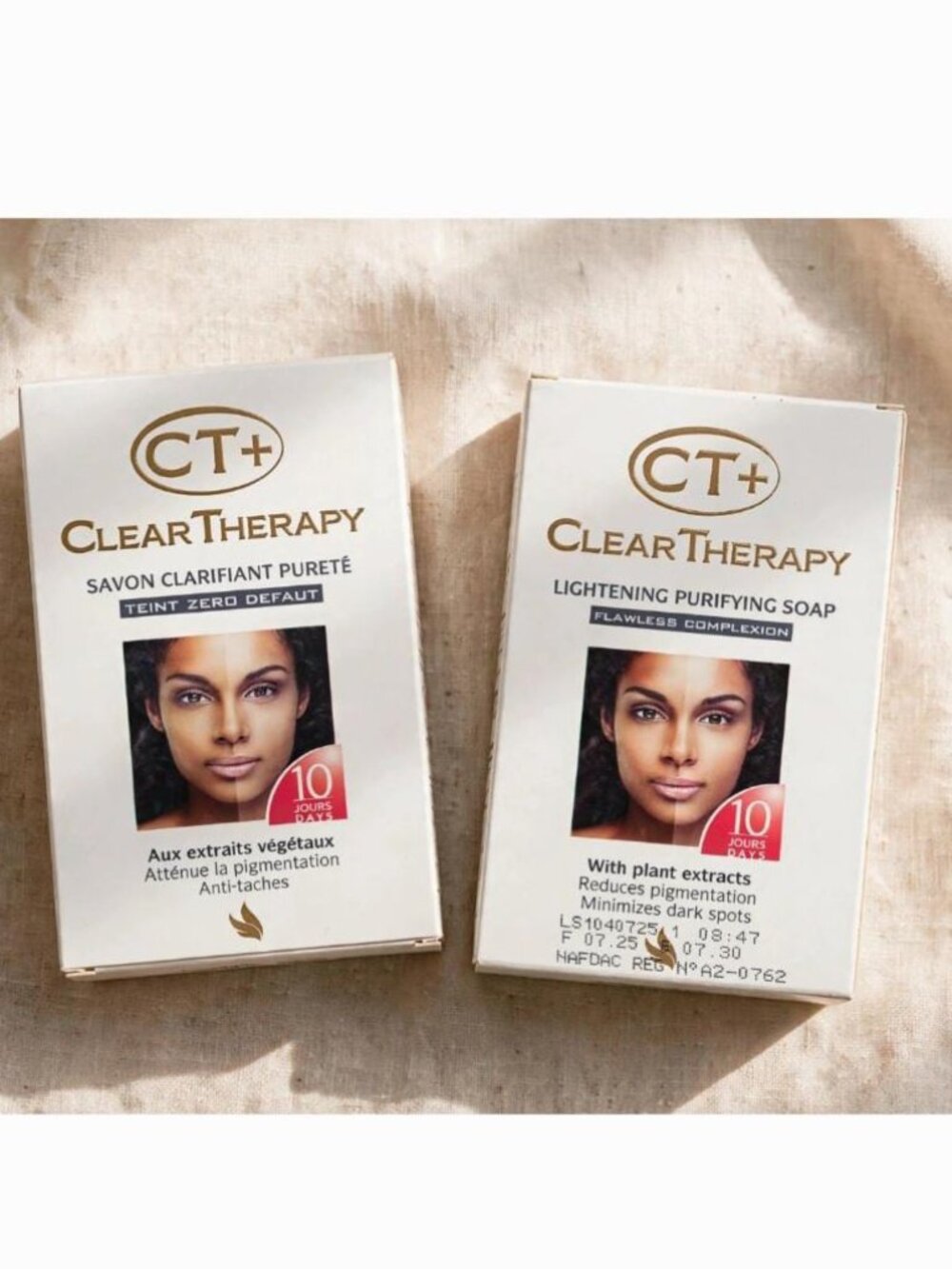 CT+ Clear Therapy Soap Duo 175g x2 - Lightening Purifying Soap - Carrot Oil